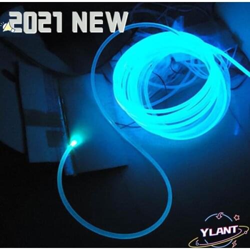 SWT 1.5mm/2mm/3mm Diameter for Car LED Lights Bright S7 El Wire Long 1M PMMA Side Glow Optic Fiber Cable