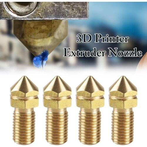 High Quality 0.4MM 3D Printer Extruder Nozzles Brass Sturdy Wear Resistant Printer Nozzles For UM3