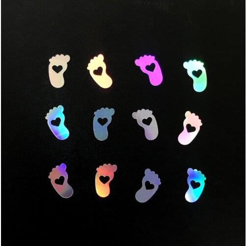Candy lip baby footprint Fear of African Dolphin Laser Glitter Sequin for Nail Art Decoration Body Art Painting Nail DIY Decor