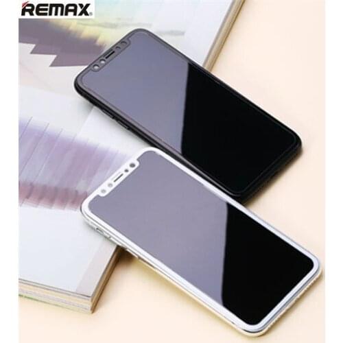Remax Full Cover Tempered Glass for iPhone X/XS Curved 3D Screen Protector Explosion-proof Anti Scratch With TPU Case
