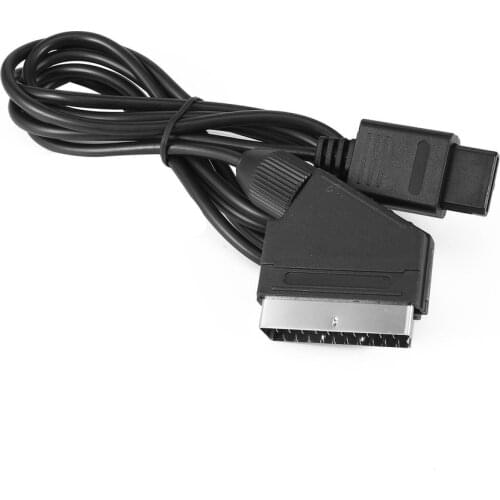 1.8m PVC RGB Scart Video AV Cable Cord Lead For PAL Super Nintendo N64 SNES(NOT FIT NTSC)