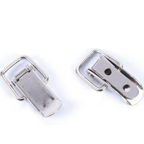 2pcs Spring Loaded Suitcase Chest Tool Box Locking Toggle Latch Hasp Lock Hardware