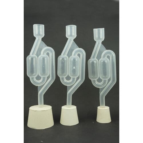 3pcs Double Bubble Air Lock Home Brew Beer Wine Mead & Rubber stopper