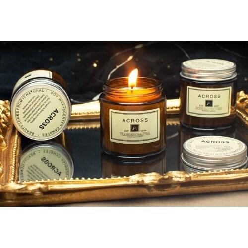 3pc lavender candle for home fragrance, lemon and sage aromatherapy soy candle for house energy cleaning, candle gift