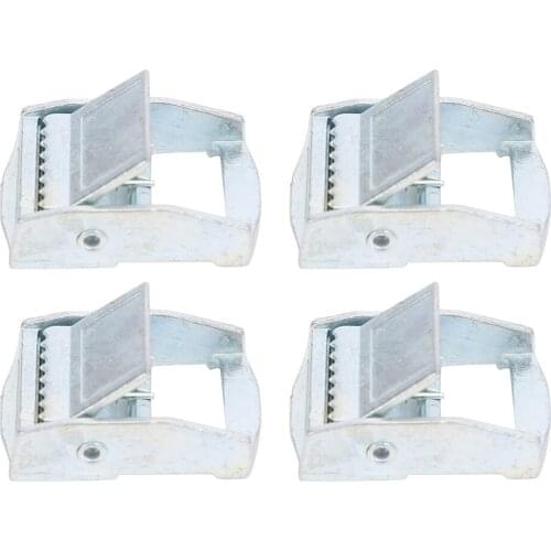 4Pcs Zinc Alloy Buckle For Heavy Duty Tie‑Down Cargoes Strap Fixed Tensioner Ratchet Buckle Made Of High Quality Aluminum Alloy