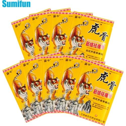 72pcs Tiger Blam Analgesic Patches Good For Neck Back Cervical Knee Joints Muscle Pain Relief Chinese Herbal Arthritis Plaster