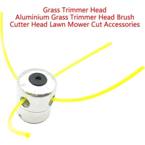 Aluminum Grass Trimmer Head With 4 Lines Brush Cutter Head Lawn Mower Accessories Cutting Line Head for Strimmer Replacement
