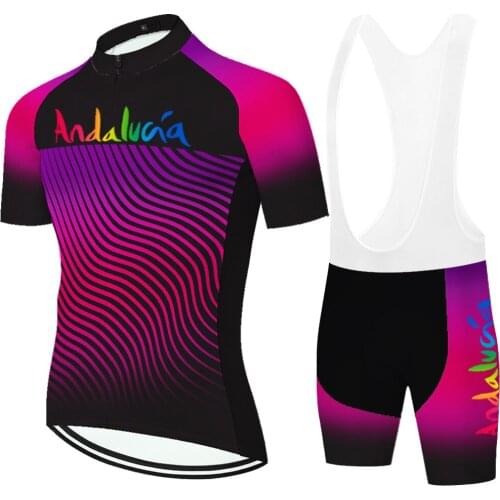 Andalucia Laser Cut Tricota Mallots Bermuda Masculina Jersey Ropa Equipamento Conjunto Ciclismo Mallot Ciclismo Hombre Verano