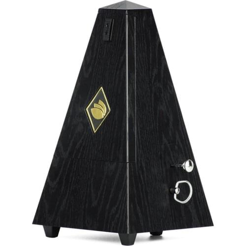 Tower Mechanical Metronome Wood Vintage Style Wooden Color Music Timer for Guitar Piano Violin Zither Musical Instrument JPQ-6