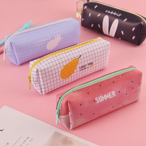 Pencil case new cartoon stationery box cute pencil bag pen case office school supplies