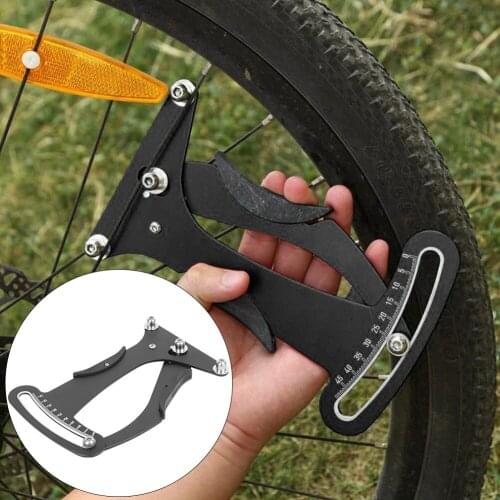 Black Spoke Tension Meter Bike Spoke Correction Adjustment Tool Aluminium Alloy Bicycle Wheel Set Tension Meter