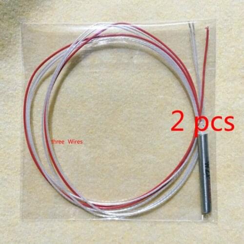 2x PT100 2x PT1000 Probe Platinum Resistance sensor three Wires thermocouple tubes Temperature Detector 1m 2m 3m