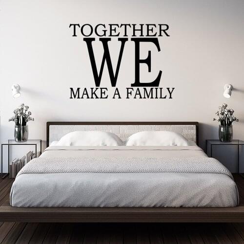 Diy love and family Home Decor Modern Acrylic Decoration For Kids Rooms Decoration Waterproof Wall Art Decal