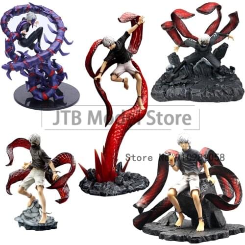 Tokyo Ghoul Kaneki Ken GK Anime Action Figure Centipede Tail Battle Statue Collection PVC Model Desktop Decoration Toy Figma