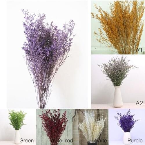 Artificial Natural Dried Flowers Bouquet Fake Handmade Plant For Diy Scrapbooking Handicraft Home Wedding Valentines Day Decor