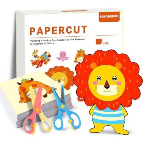 Paper Cut Book DIY Hand-made Educat Materials Childrens Puzzle Origami Childrens Fun Paper-cutting Book Creativity Toys