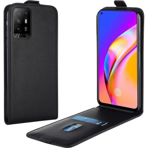 Flip Up and Down Leather Case for OPPO A94 5G CPH2211 CPH2021 Vertical Cover for OPPO A94 5g Case Phone Bag