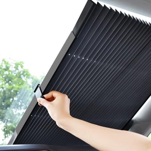 Air Sunshade Retractable Windshield Car Window Shade Car Front Sun Block Auto Rear Window Foldable Curtain Sunshade