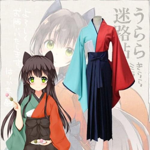 LCSP Urara Meirochou Tatsumi Kon Cosplay Costume Japanese Anime Adult Kimono Uniform Urara Labyrinth Suit Outfit Clothes