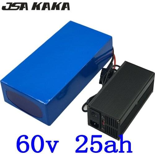 60V Lithium Battery pack 60V 25AH Electric Bicycle Battery 60V 1500W 2000W 2500W 3000W Electric Scooter Ebike Motor Free Duty
