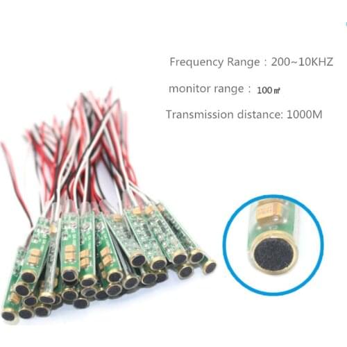 Output Output Volume Adjustable Special MIC Microphone Module Audio Pickup Adapter Module with Pre-amplifier for CCTV IP Camera