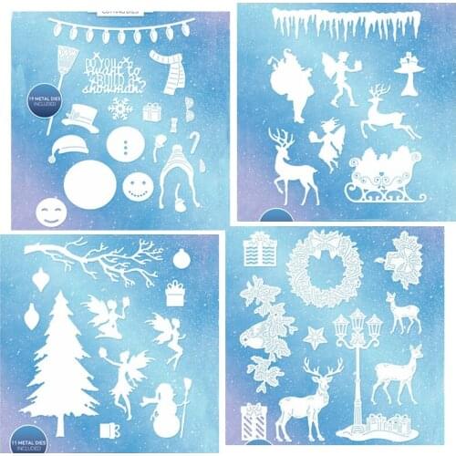Various Xmas Decoration Metal Cutting Dies Xmas Die Cuts For Card Making DIY Scrapbook Decoration New 2019 Embossed Crafts Cards