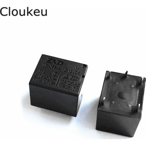 100Pcs Relay DIP5 ZD-3FF-S-1Z-12V 12VDC T73 7A