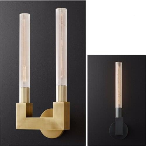 RH American Country Retro Wall Lamps Hotel Engineering Premium Sconce Wall Lights Nordic Bedroom Bedside Deco Mirror Headlight