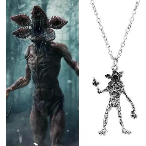 TV Jewelry Stranger Things Eleven Cosplay Demodog Demogorgon Pendant Necklace Cosplay Movie Jewelry for Men Women Gifts