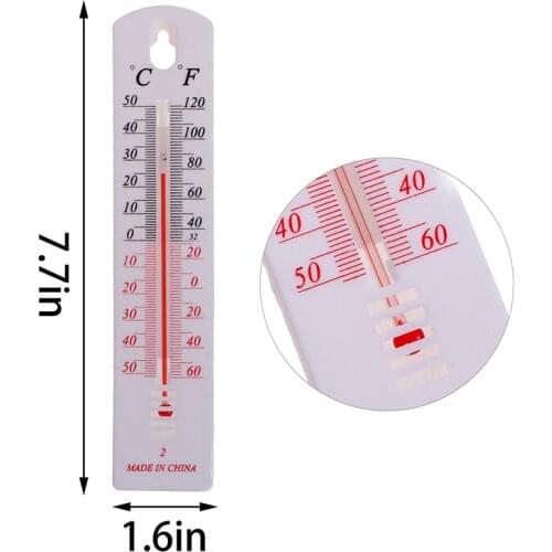 Vertical Thermometer Wall Temperature Gauge Monitor Home Indoor Outdoor hygrometer thermometer Household thermometer 1pc
