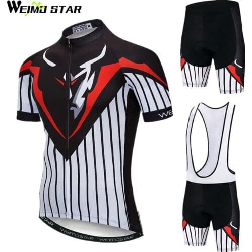 Weimostar Summer Racing Cycling Jersey Set Outdoor Mountain Team Bike Clothing Maillot Ciclismo Quick Dry MTB Bicycle Clothes