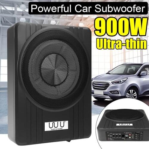 10" 600W Car Active Subwoofer Speaker Audio Amplifier Vehicle Subwoofer Bass Amplifier Enclosure Auto Sound Car Audio Amplifier