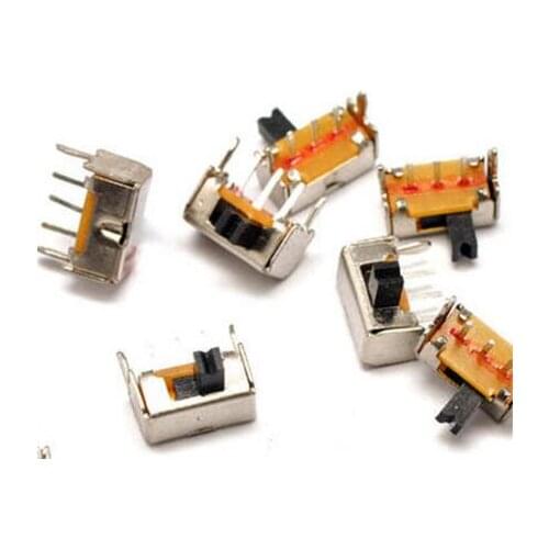 10PCS SK-12D07VG4 2 Position 1P2T PCB Panel Angle Horizontal Slide Power Toggle Switch