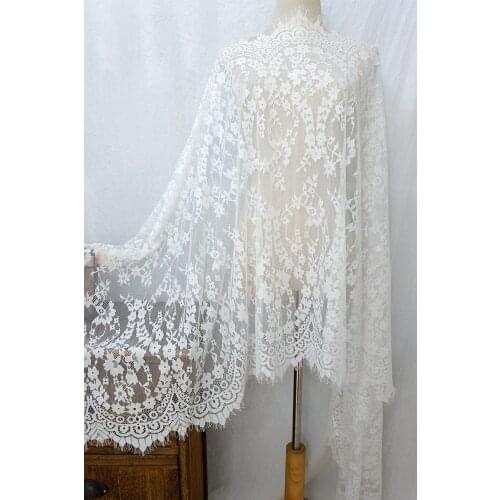 3M/ LOT 70cm hot sale solid color French Chantilly lace fabric and trim colors for choice DIY kid dress shirt skirt accessory