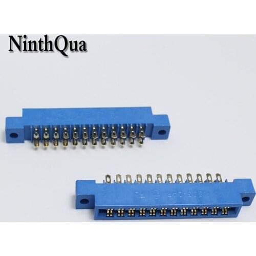 30pcs/Lot 805 Card Edge Connector 3.96mm Pitch 2x12 Row 24 Pin PCB Slot Solder Socket SP24 Dip Wire Solder Type