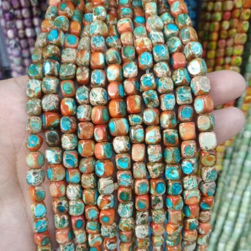 5-7mm Freefrom Shape Natural Imperial Jaspers Stone Beads Loose DIY Jewelry Beautiful Color Bead For Bracelet Necklace