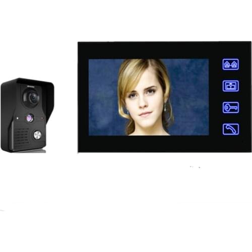 7 Inch Touch Button IR Night Vision Video Door Phone