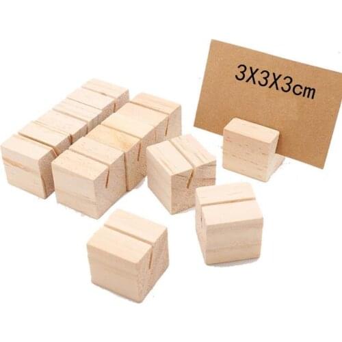 Wood Card Holder Name Place Card Photo Menu Holder Number Clip Stand Desk Accessories party Wedding Decoration SN119