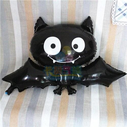 Halloween bat balloon foil globos 5pcs/lot children classic toy halloween party decoration ballons birthday party suppliesLTM08