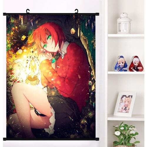 Anime The Ancient Magus' Bride Chise Hatori Elias Wall Scroll Mural Poster Cartoon Wall Hanging Poster Home Decor Collection Art