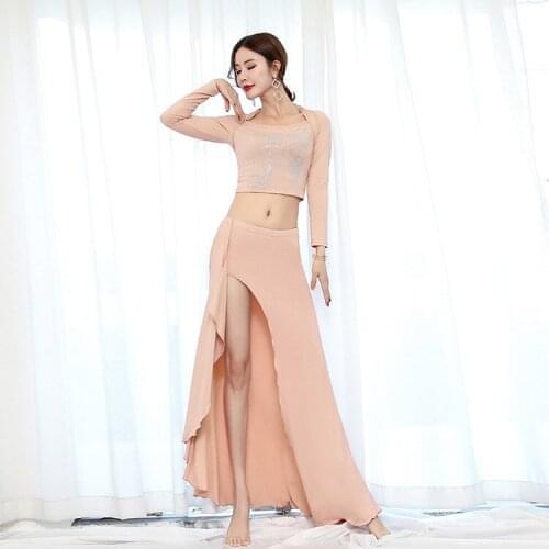 Oriental Bellydance Practice Clothing For Women Belly Dance Costume Top Skirt Sexy Training Suit Dancing Dress Dancewear Ladies
