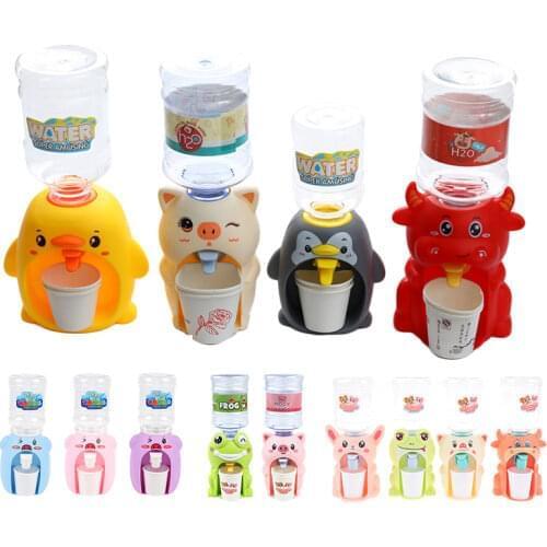 Cute Mini Drink Water Dispenser Toy Kitchen Play House Toys for Children Game Toys Simulation Water Dispenser
