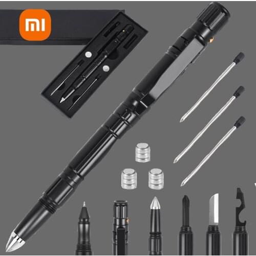 Multi-Function Tactical Pen Military Defense Protection Supplies Flashlight Strobe Bottle Opener Glass Breaker Tool Security EDC