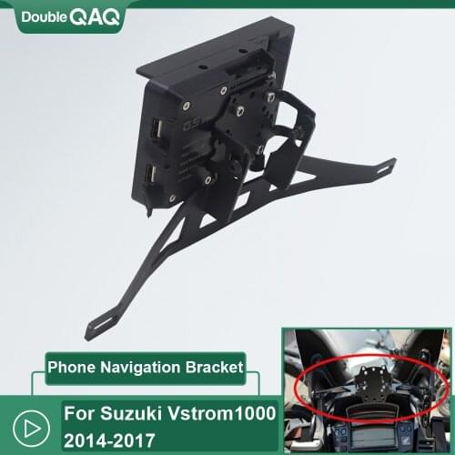 Mounting bracket adapter bracket brand for Suzuki Vstrom1000 2014-2017 Motorcycle GPS smart phone navigation bracket