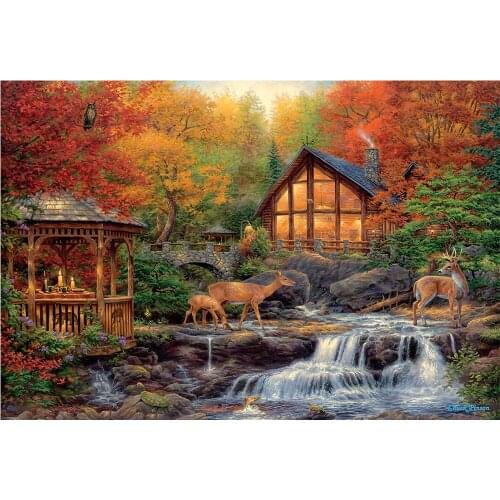 New Diamond Embroidery Icon 5D DIY Diamond Painting Scenic deer Full Square Diamond Mosaic Rhinestone Decoration Paintings FZ798