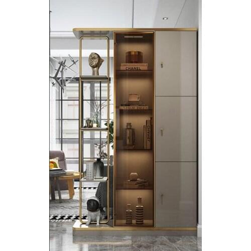 Living room partition cabinet, wine cabinet, porch cabinet, shoe cabinet integrated into the door, simple modern light