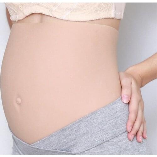 Silicone Artificial Belly 8-10 Months Tummy Fake Belly Realistic Pregnant 2500g