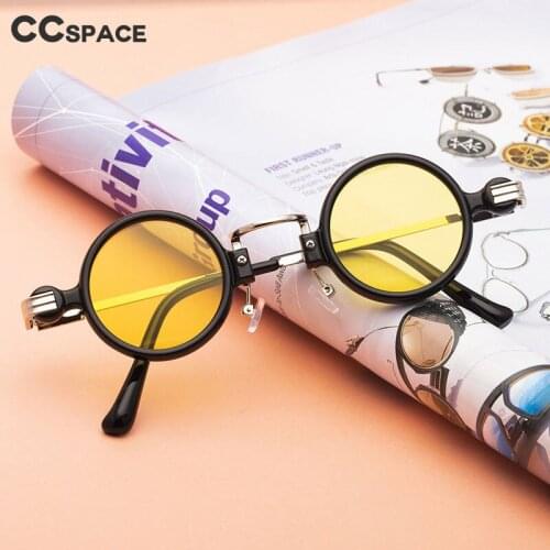 49124 Steam Punk Sunglasses Samll Frame Men Women Fashion Shades UV400 Vintage Glasses