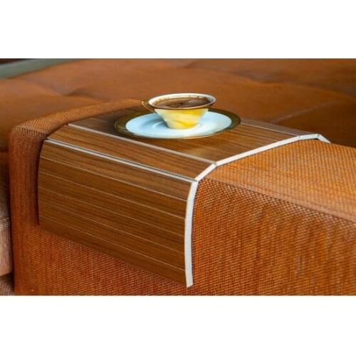 Modern Mobitell 37 X25 cm Walnut Sofa coffee table & armrest coffee table & portable coffee table coffee table table basse