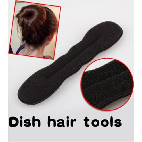 Soft Sponge Hair Roller Styling Twister Tool Black Bun Maker Hair Twist Wand Curler hair style Styling Magic Sponge Band